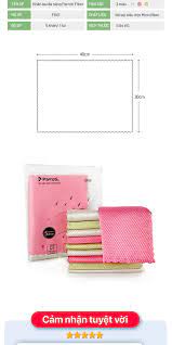 Combo 5 khăn lau đa năng siêu thấm hút, size lớn (30×40 cm) Parroti Fiber FB01