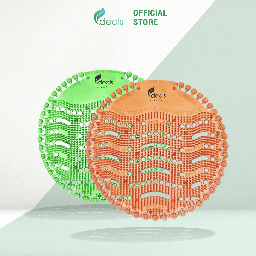 Tấm Lót Khử Mùi Bồn Tiểu ECODEALS Wave Fresher