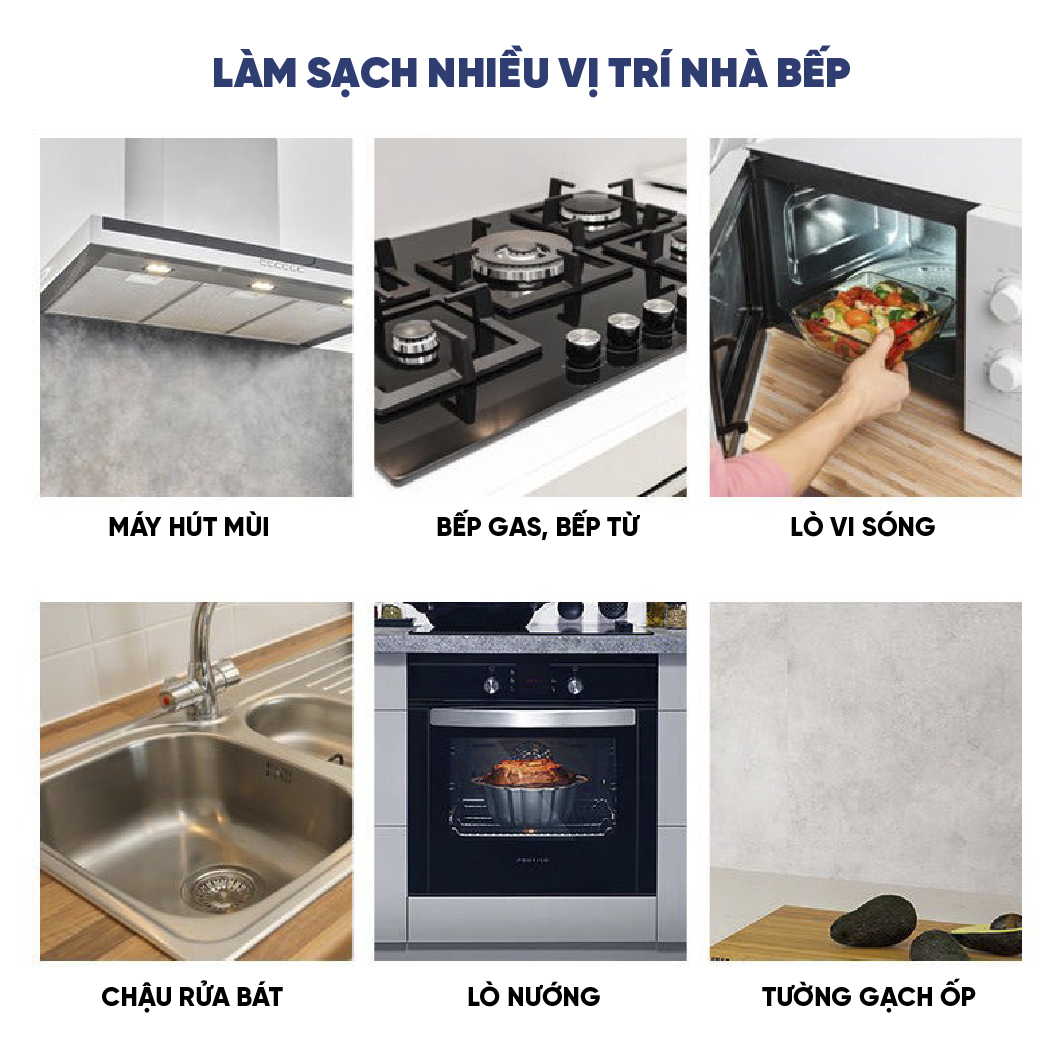 Xịt tẩy dầu mỡ enzyme bồ hòn tinh dầu Cam sả/ Quế ECOCARE - Chai 500ml