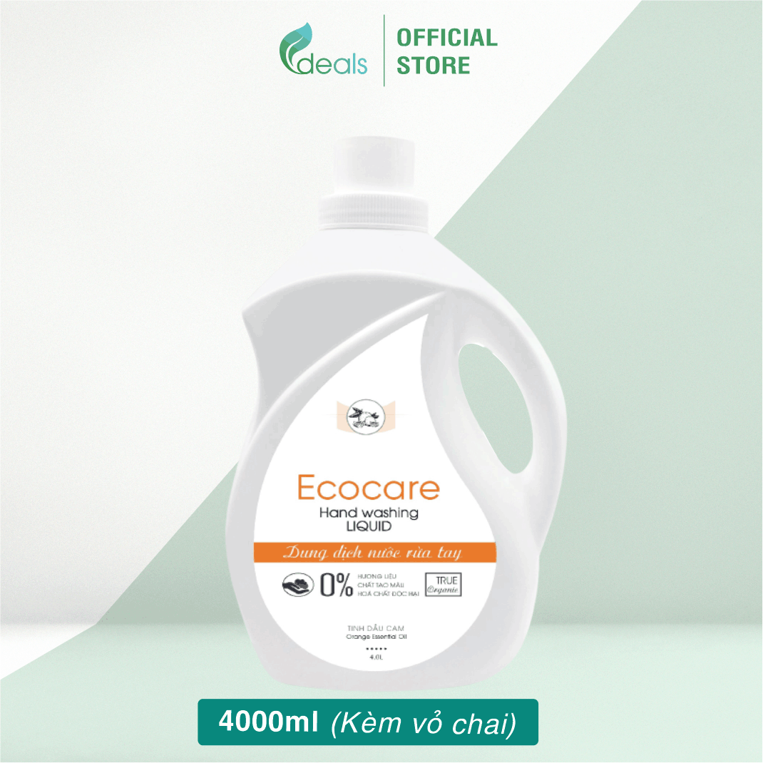 Nước Rửa Tay Bồ Hòn Hữu Cơ ECOCARE 4 lít