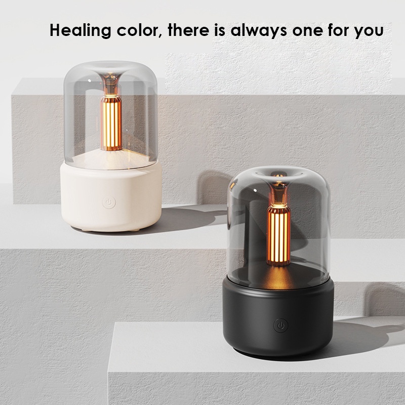 Máy khuếch tán tinh dầu, tạo độ ẩm mô phỏng ngọn nến Ecodeals