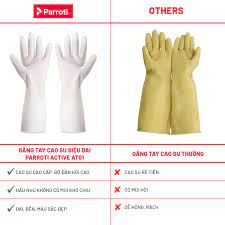 Găng tay cao su siêu bền, bao tay rửa chén Parroti Active AT01