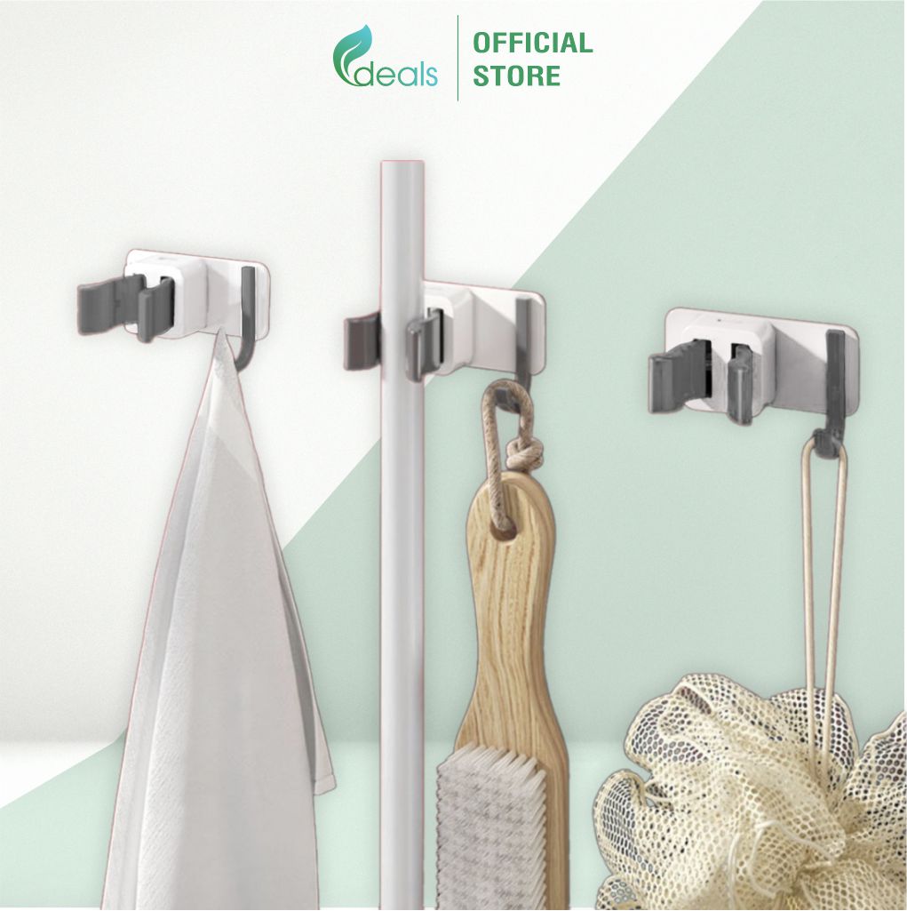 Móc treo cây lau nhà dán tường 2 trong 1 – Parroti Keeper KP03