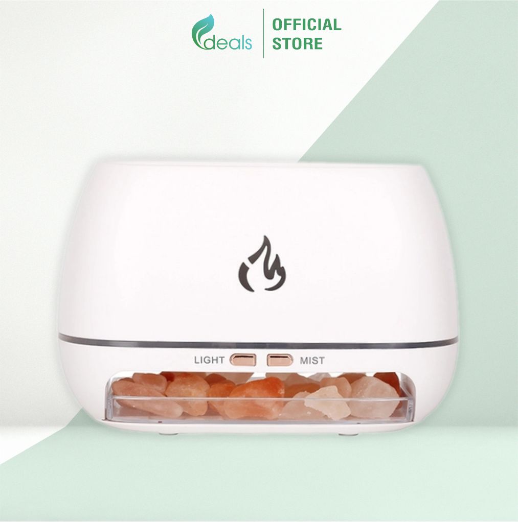 Máy khuếch tán tinh dầu ngọn lửa muối đá Himalaya Ecodeals