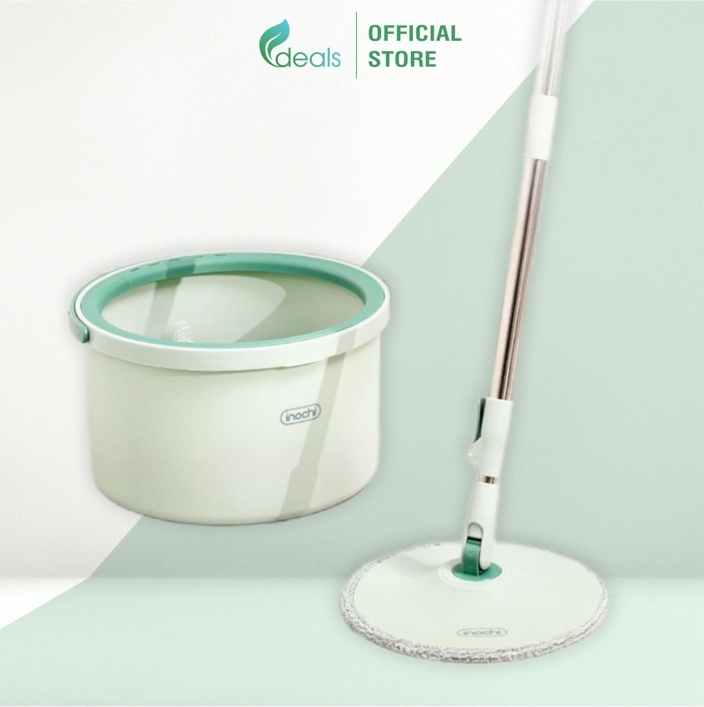 Bộ lau nhà tách nước tròn Souji - Inochi cao cấp