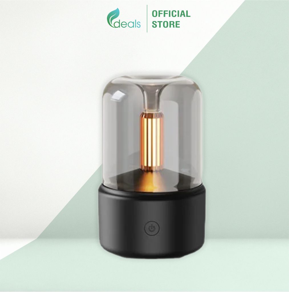 Máy khuếch tán tinh dầu, tạo độ ẩm mô phỏng ngọn nến Ecodeals