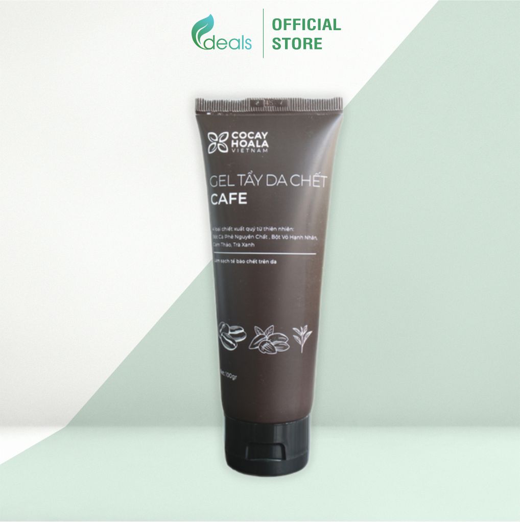 Gel tẩy da chết Cà phê cho da mặt 100g - Cỏ Cây Hoa Lá