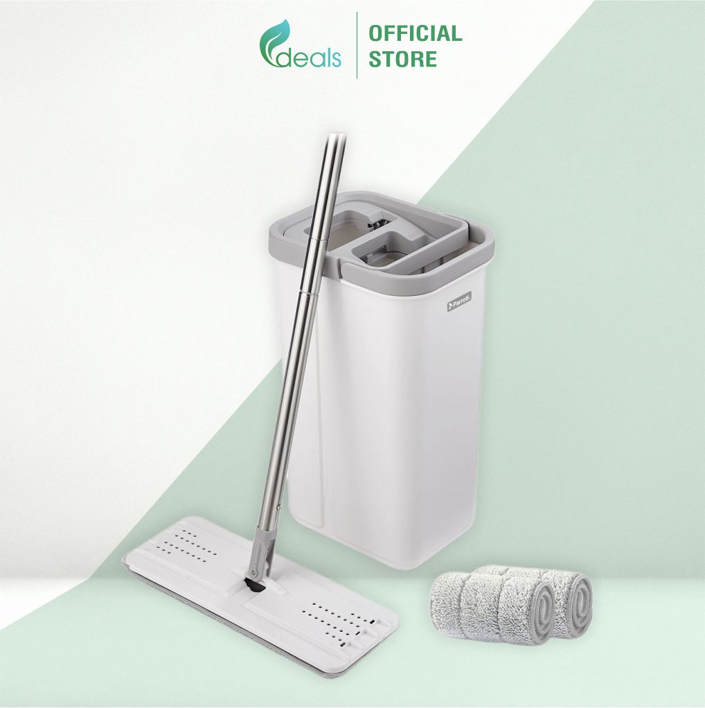 Cây lau nhà tự vắt thông minh, lau 360 độ, sàn nhà sạch khô nhanh Parroti Pro PR01