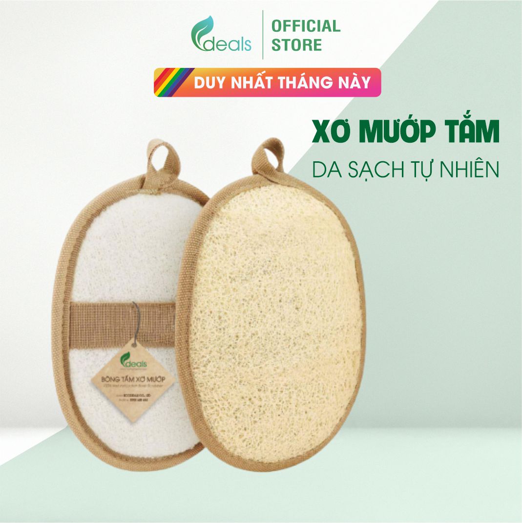 Bông Tắm Xơ Mướp Cao Cấp ECODEALS 100% Xơ Mướp Hữu Cơ