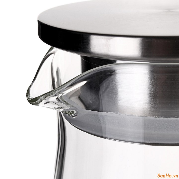 Bình thủy tinh cao cấp chịu nhiệt 1.4L DELI - Lõi lọc trà bằng thép không gỉ