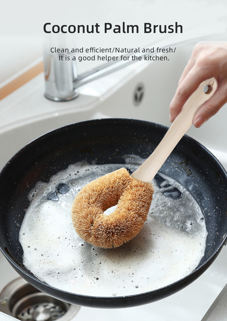 Bàn Chải Rửa Xoong Nồi Xơ Dừa Tự Nhiên ECODEALS
