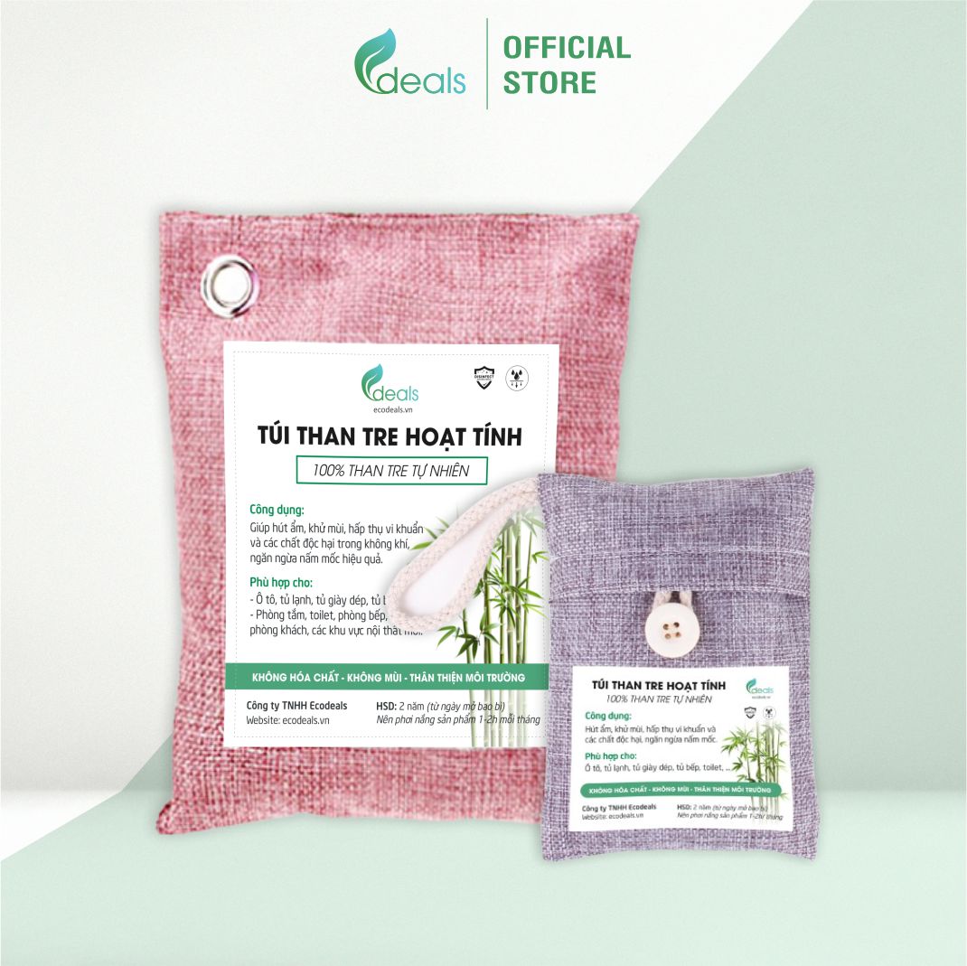 Than Tre Hoạt Tính Hút Mùi, Chống Nấm Mốc, Vi Khuẩn ECODEALS