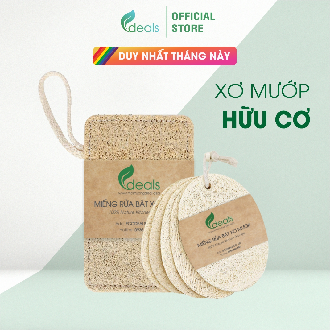 Xơ Mướp Rửa Chén Bát, Xoong Nồi ECODEALS