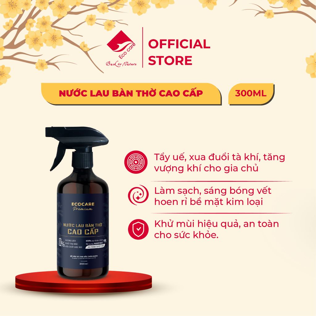 [Premium] Nước lau bàn thờ cao cấp Ecocare 300ml