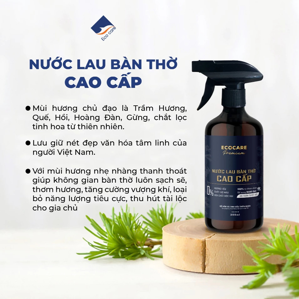 [Premium] Nước lau bàn thờ cao cấp Ecocare 300ml