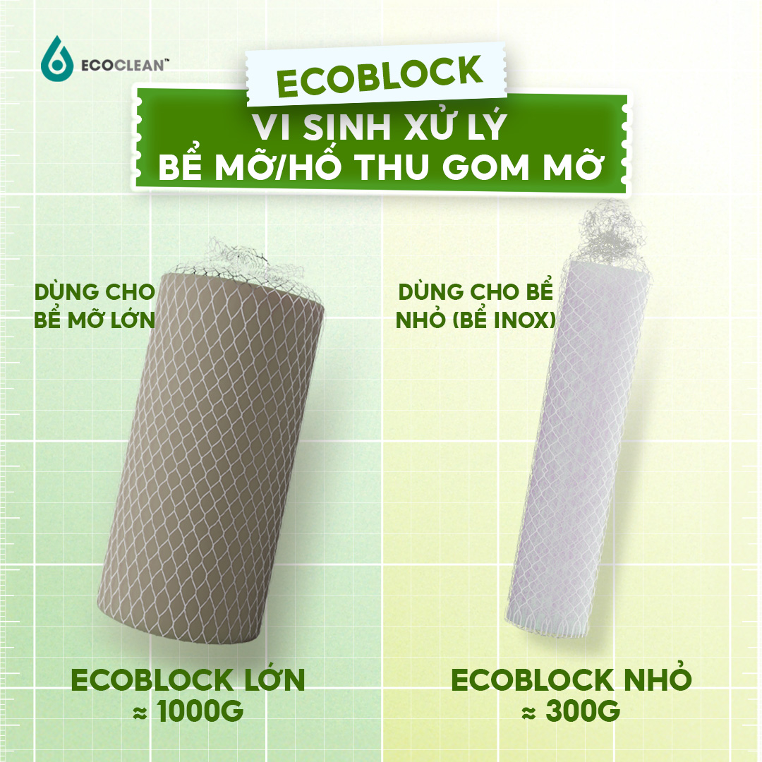 Vi Sinh Xử Lý Bể Mỡ EcoClean ECOROPE - Tiết kiệm cho Quán ăn, Nhà hàng
