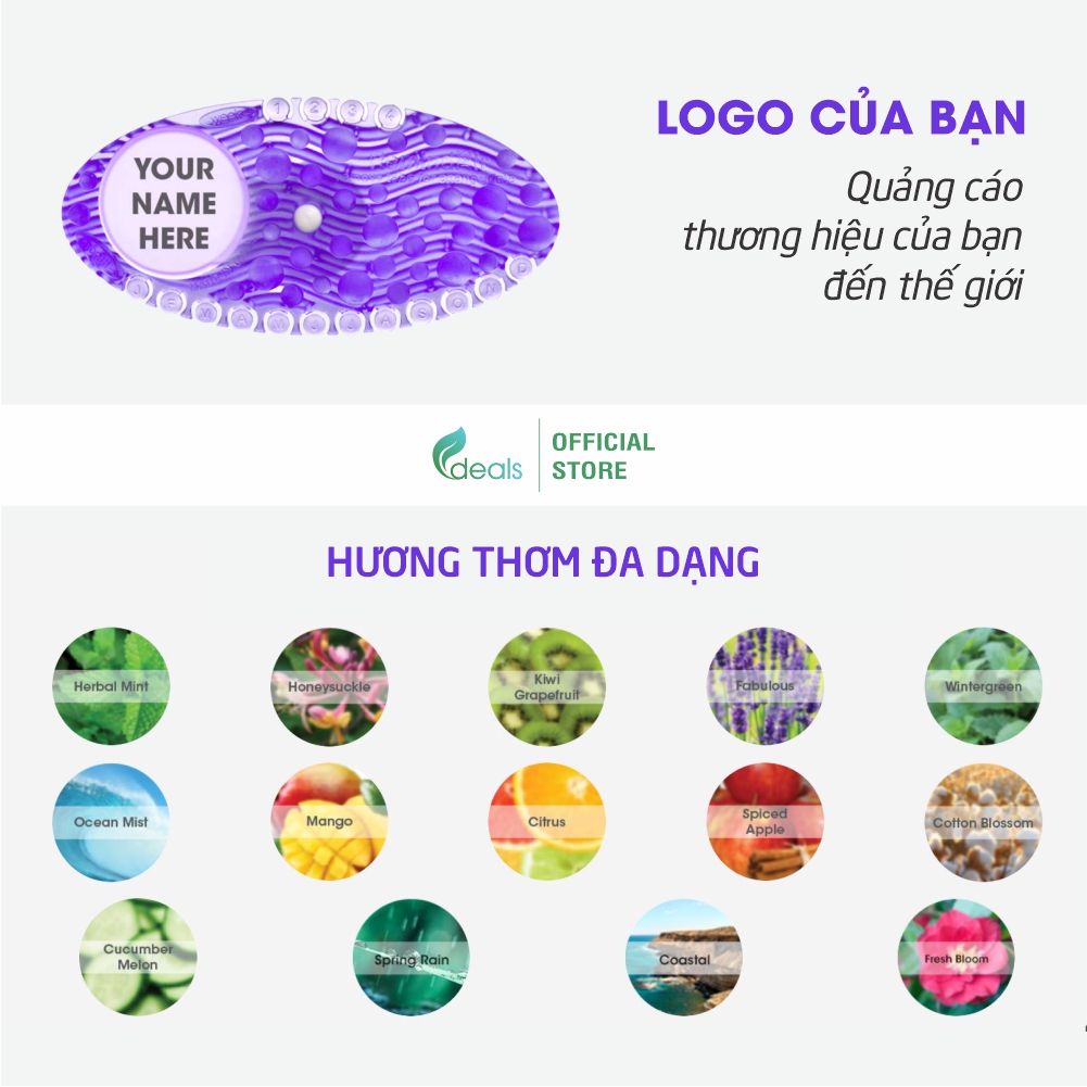 Sáp thơm khử mùi đa năng ECODEALS Curve Fresher