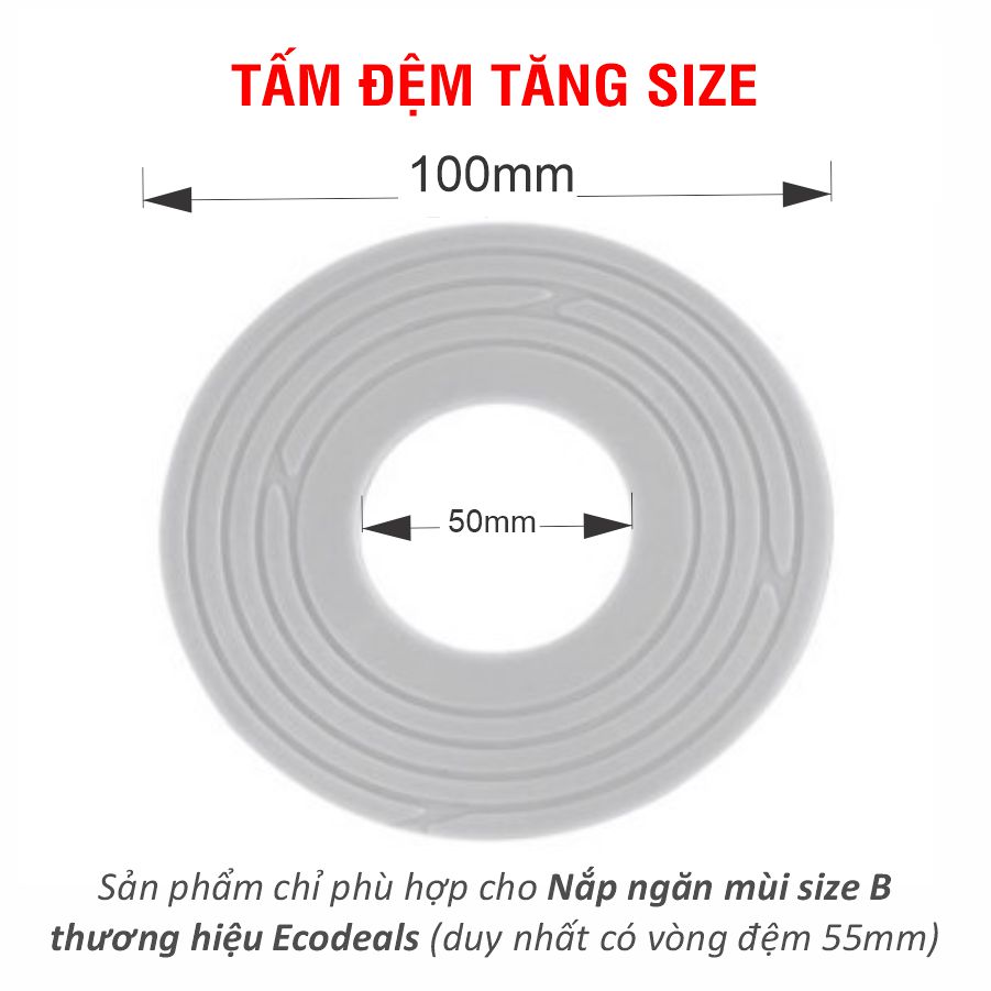 Nắp Ngăn Mùi Thoát Sàn, Chống Trào Ngược ECODEALS loại cao cấp