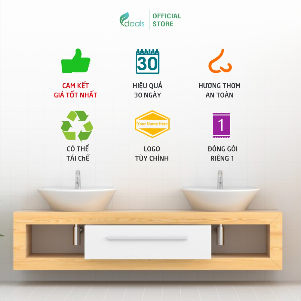 Tấm Lót Khử Mùi Bồn Tiểu ECODEALS P1 Screen