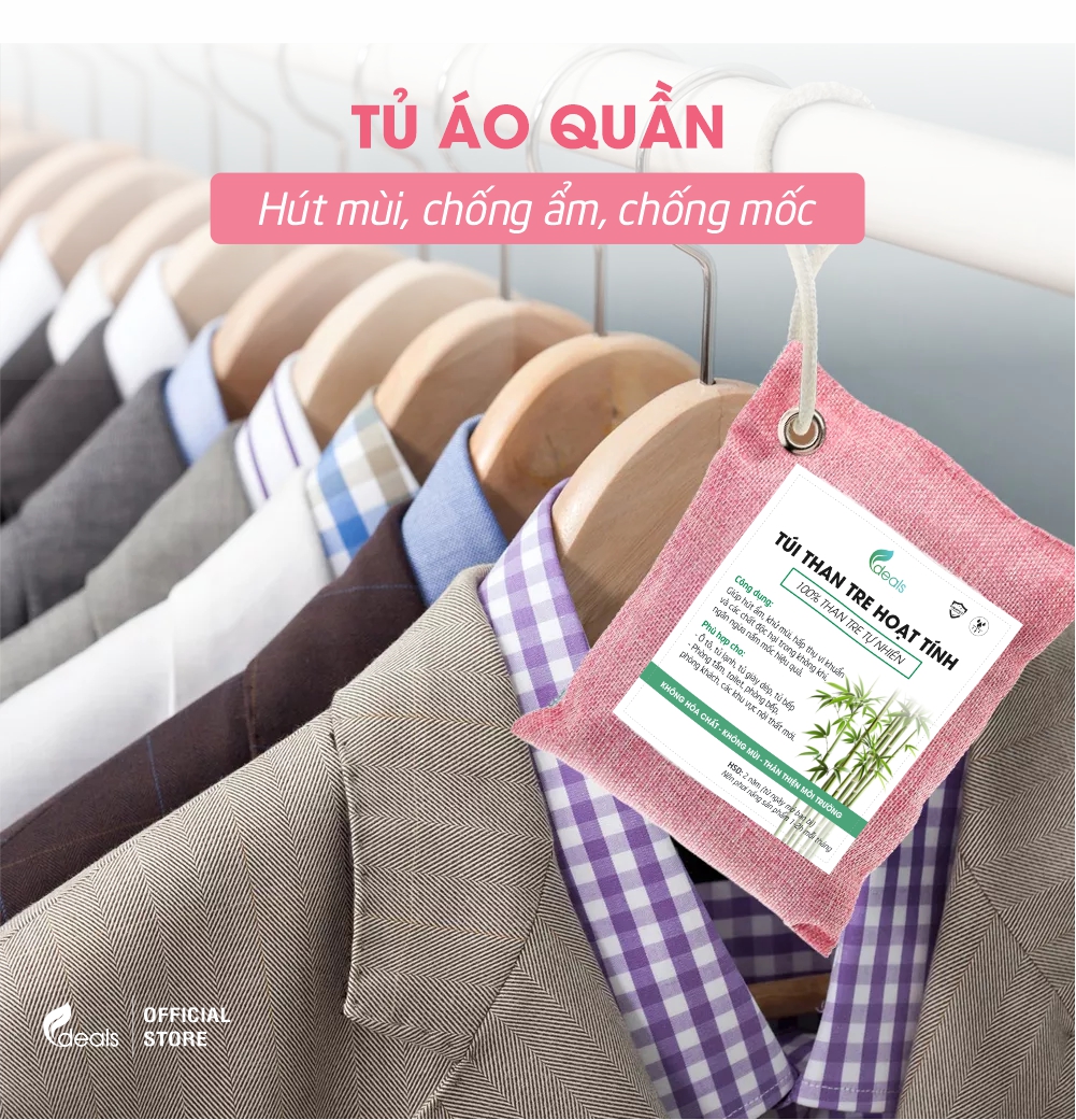 Than Tre Hoạt Tính Hút Mùi, Chống Nấm Mốc, Vi Khuẩn ECODEALS