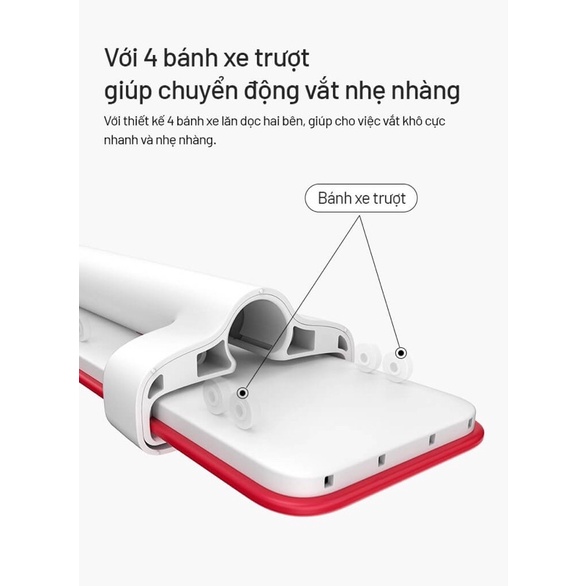 Cây lau nhà tự vắt thông minh, chổi lau nhà 360 độ Parroti MG01