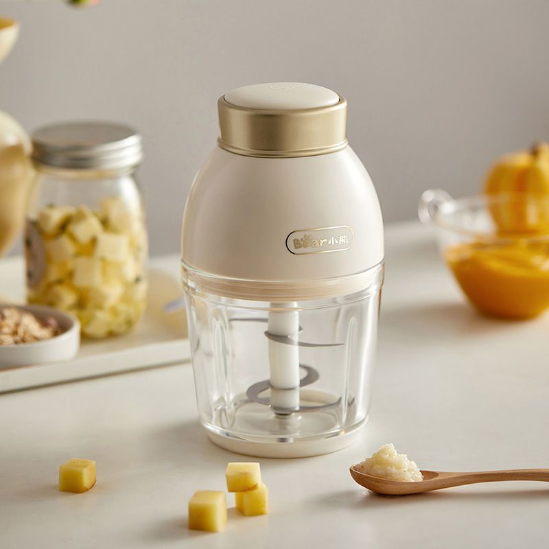 Máy xay ăn dặm 0.6L Bear 600ml - 6 lưỡi dao và cối thủy tinh