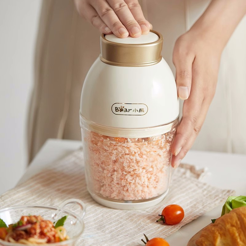 Máy xay ăn dặm 0.6L Bear 600ml - 6 lưỡi dao và cối thủy tinh