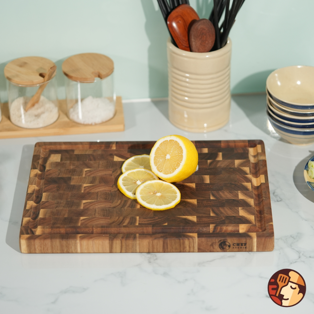 Thớt gỗ keo (Acacia) Chef Studio chữ nhật size 25x35x3.5cm