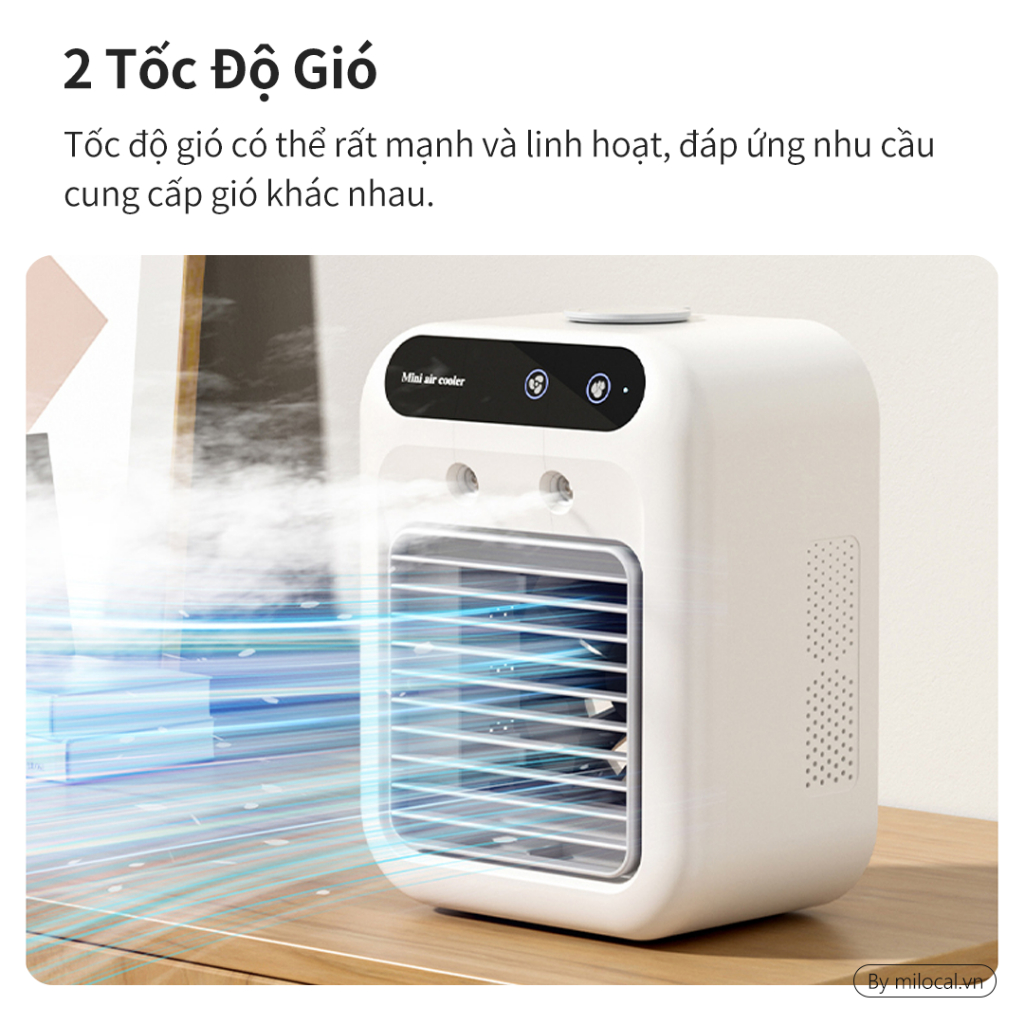 Quạt hơi nước mini cao cấp MI-02