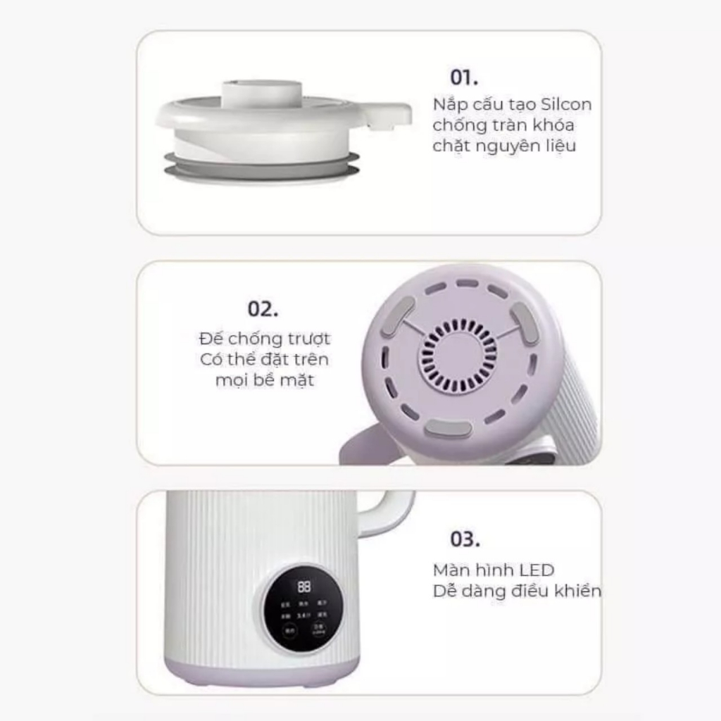 Máy nấu sữa hạt thông minh KOTTMAN bản Tiếng Việt