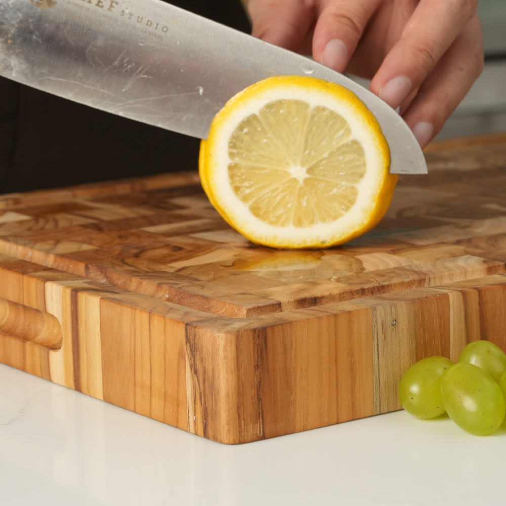 Thớt gỗ Teak Chef Studio hình chữ nhật 25x35x2,5 cm