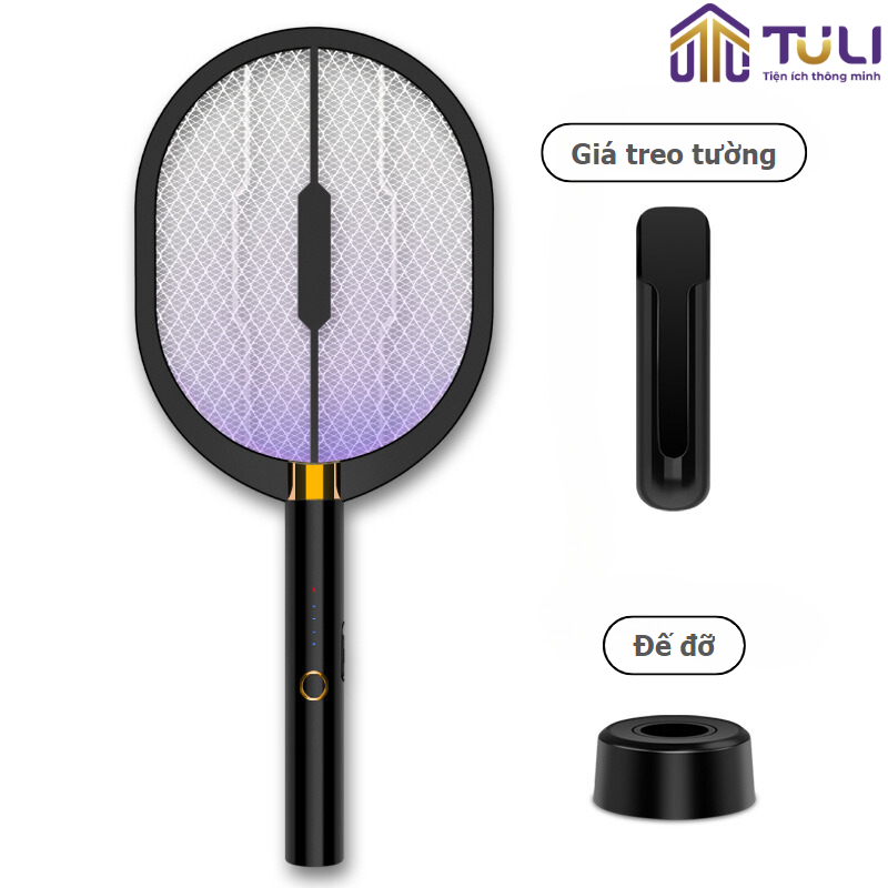 Vợt muỗi điện kiêm đèn bắt côn trùng thông minh 2 trong 1
