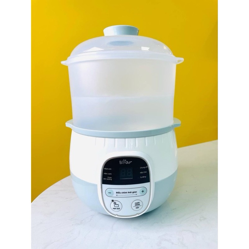Nồi nấu chậm, hầm cháo đa năng Bear 0.8L (Bản Quốc tế BH 18 tháng)