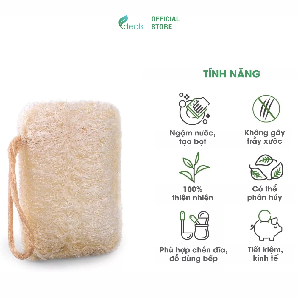 Xơ Mướp Rửa Chén Bát, Xoong Nồi ECODEALS