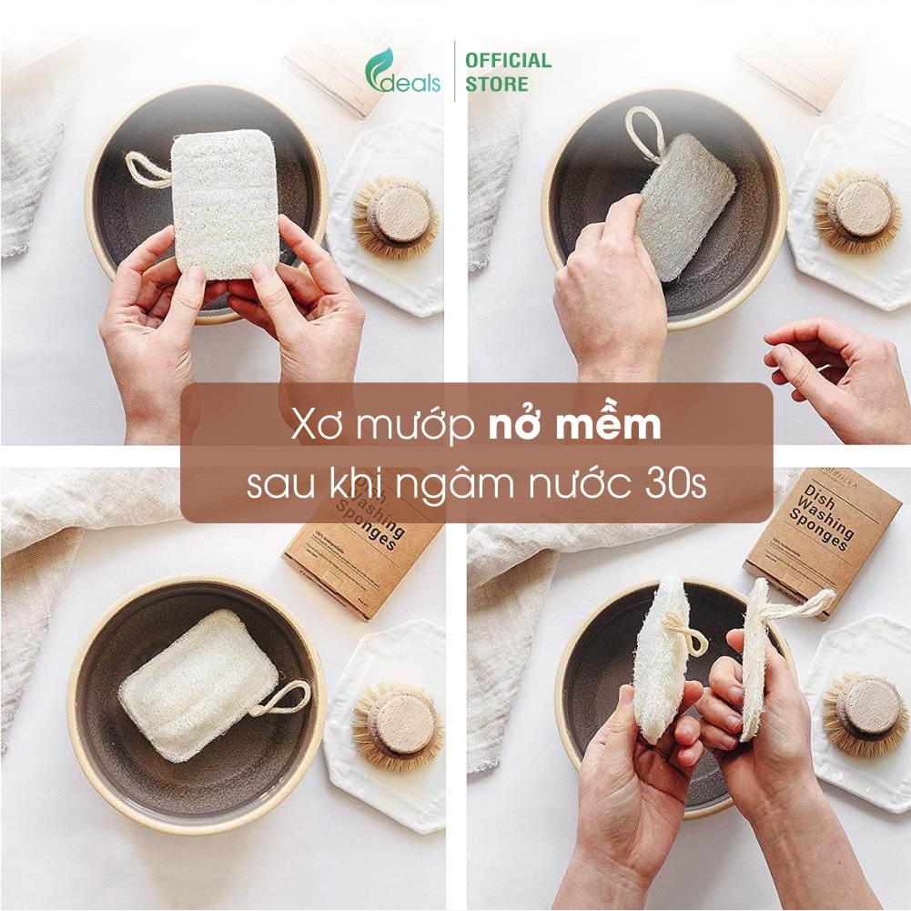 Xơ Mướp Rửa Chén Bát, Xoong Nồi ECODEALS