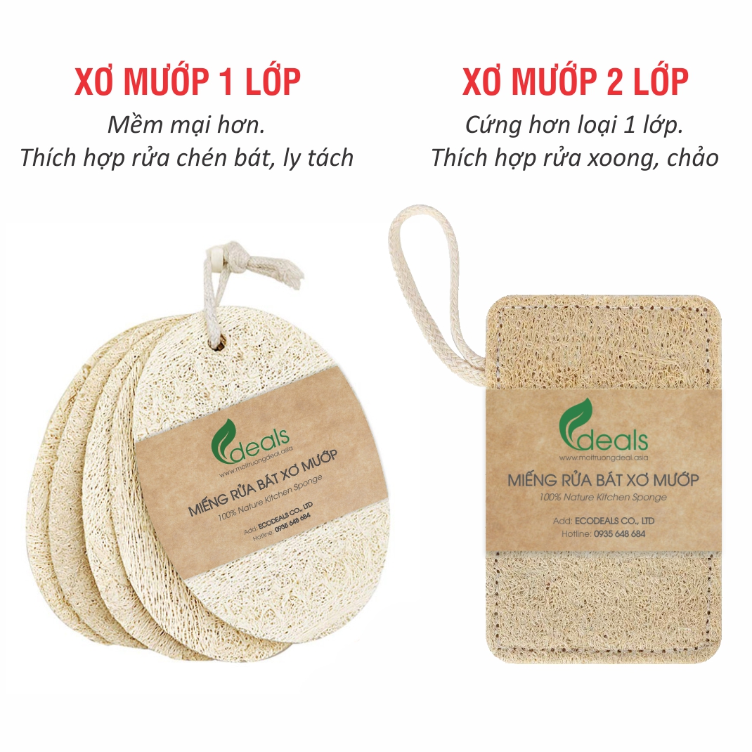 Xơ Mướp Rửa Chén Bát, Xoong Nồi ECODEALS