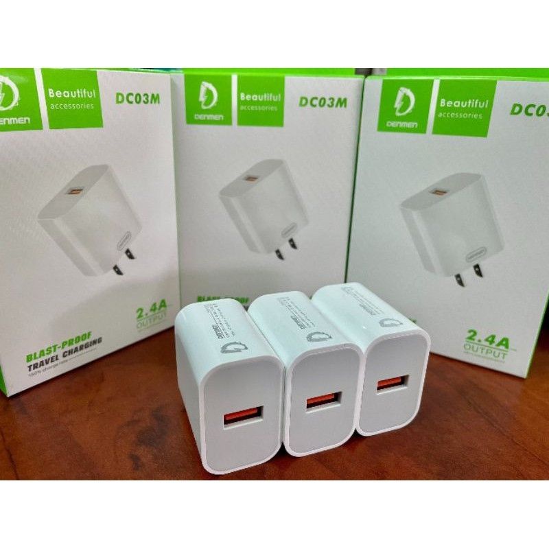 Cóc sạc nhanh Denmen DC03m 1 cổng Usb chính hãng [BH 1 năm]