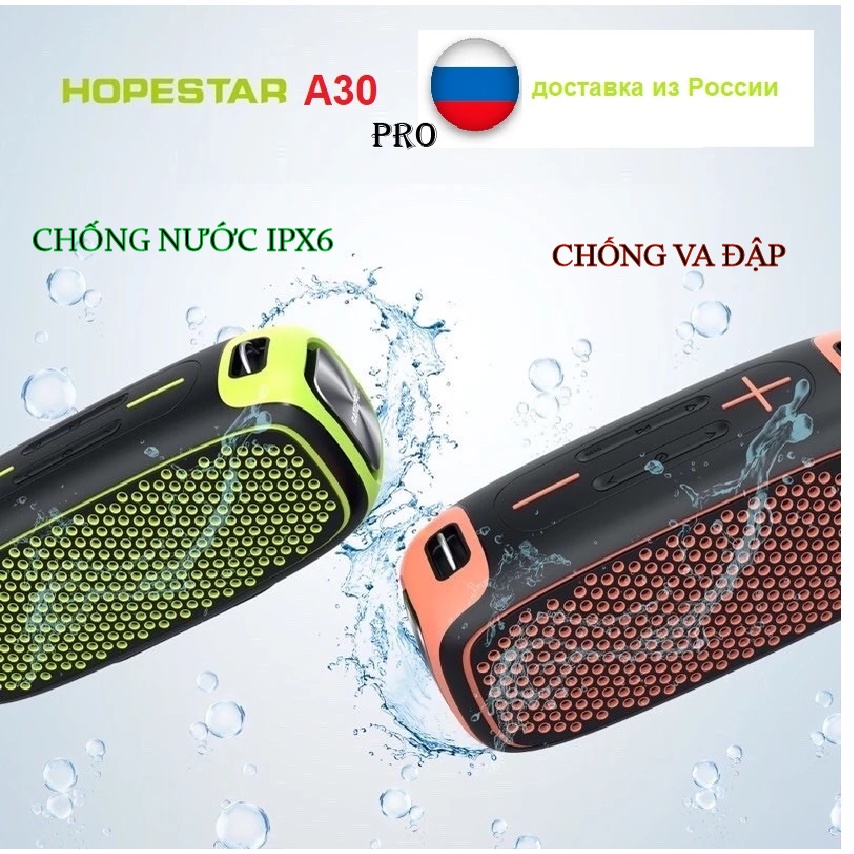 Loa bluetooth Karaoke HOPESTAR A30 Pro siêu to KÈM 1 MICRO KHÔNG DÂY có dây treo đèn led siêu đẹp cực hay [BH 6 Tháng]