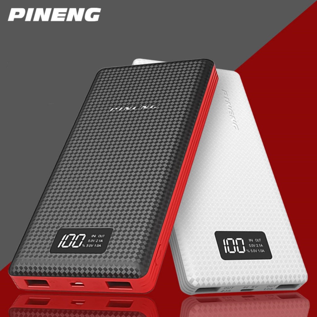 Pin sạc dự phòng PINENG PN-969 20.000 mAh có màn hình LCD chính hãng (BH 3 Tháng)