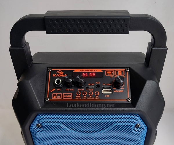 Loa bluetooth karaoke Kiomic K68 tặng kèm 1 micro không dây xách tay chính hãng [BH 6 tháng]
