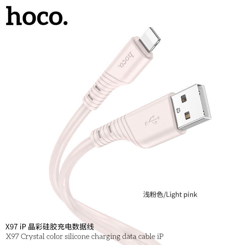 Cáp sạc nhanh HOCO X97 usb ra iphone lightning dây dù dài 1M chính hãng [BH 1 Năm]
