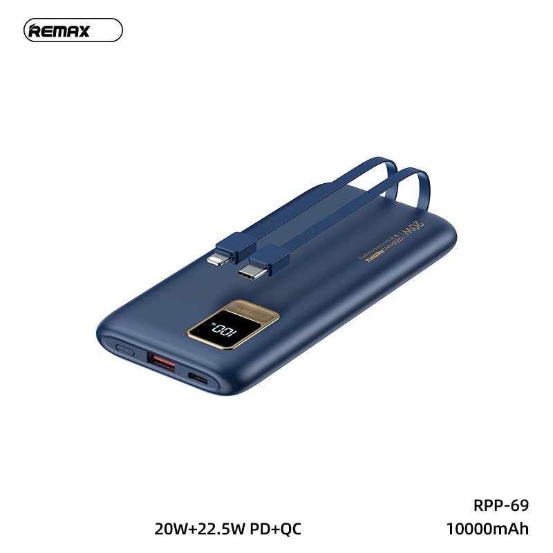 Pin sạc nhanh 22.5w REMAX RPP-69 10.000mAh dự phòng chính hãng [BH 1 năm]