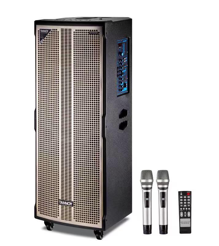 Loa kéo karaoke Tannoy TN 15022 kèm 2 mic UHF, thùng gỗ, siêu phẩm, bass 4 tấc đôi, trung 1,6 tấc (ĐẶT TRƯỚC 2 TIẾNG) @