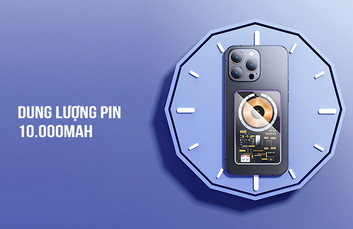 Pin sạc nhanh 22.5w KHÔNG DÂY Remax RPP-531 10.000mAh PD QC3.0 sạc dự phòng chính hãng [BH 1 năm]