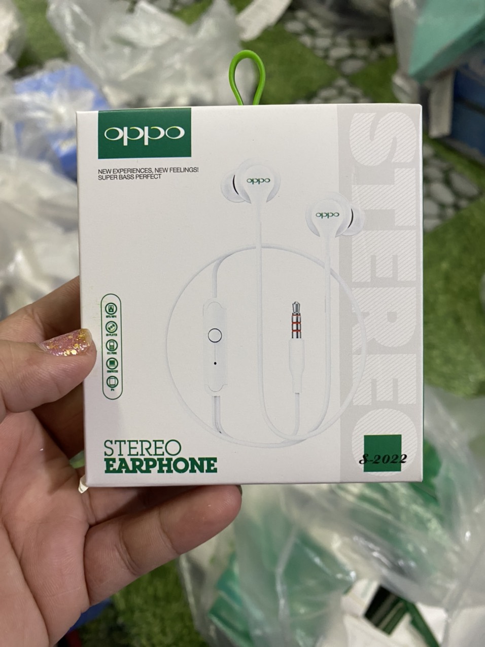 Tai nghe có dây 3.5 OPPO S-2022 zin stereo earphone full box [BH 3 tháng]