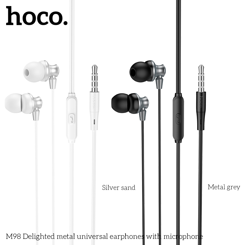 Tai nghe có dây 3.5 HOCO M98 có microphone  jack 3.5mm chính hãng [ BH 1 NĂM]