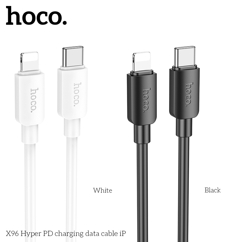 Cáp sạc nhanh 20w Hoco X96 (c-l) Type C ra iPhone Lightning chính hãng [BH 1 NĂM]