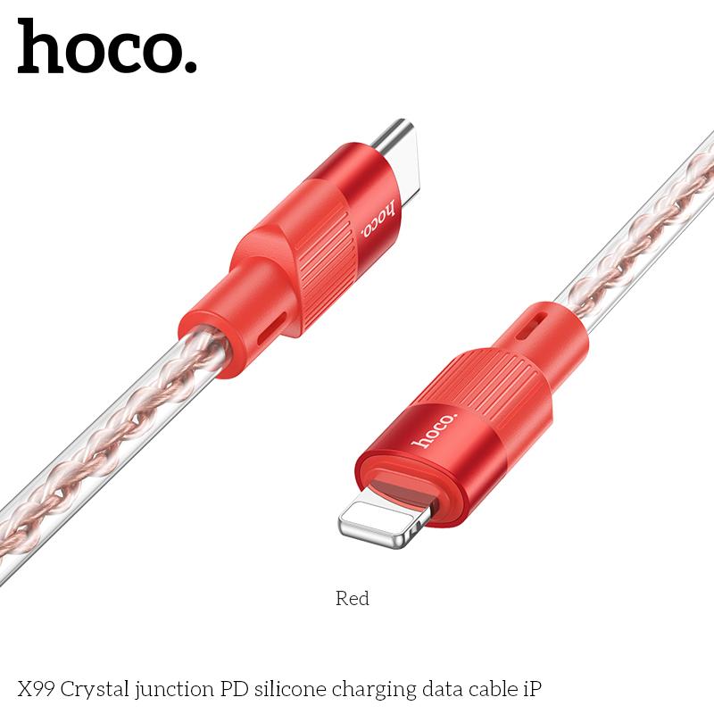 Cáp sạc nhanh 27w Hoco X99 type c ra lightning (c-l) cho ip 11 12 13 chính hãng [BH: 1 NĂM]