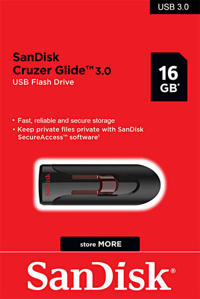 USB 3.0 16Gb SanDisk Cruzer Glide CZ600 chính hãng [BH 2 năm]
