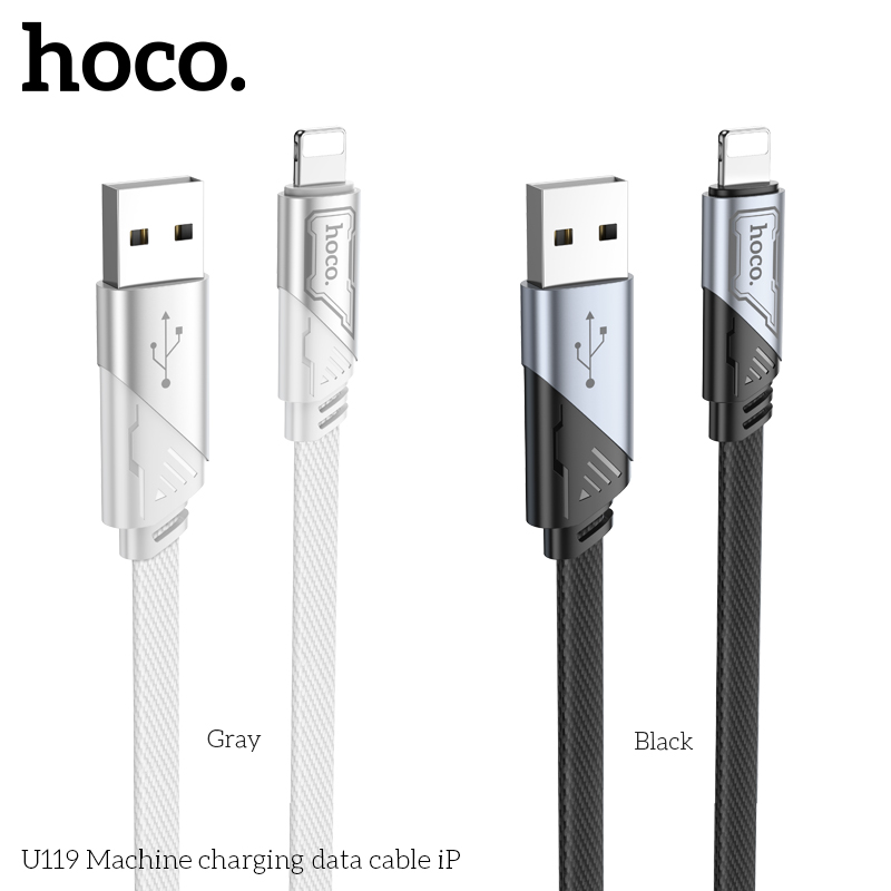 Cáp sạc nhanh HOCO U119 usb ra iphone Lightning 2.4A chính hãng [BH 1 NĂM]